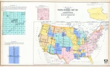 United State Map Principal Meridians and Base Lines, Linn County 1907